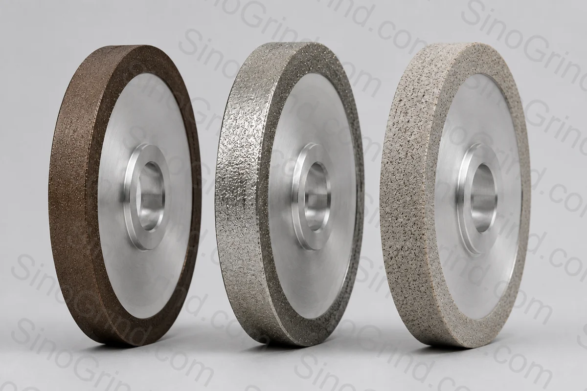 CBN wheel with metal bond for hardened steel grinding