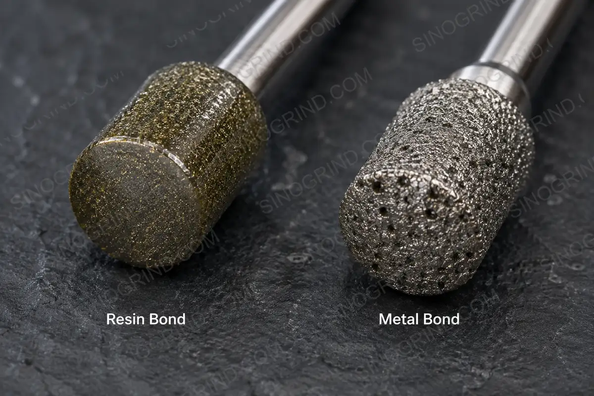 Diamond and CBN mounted points comparison