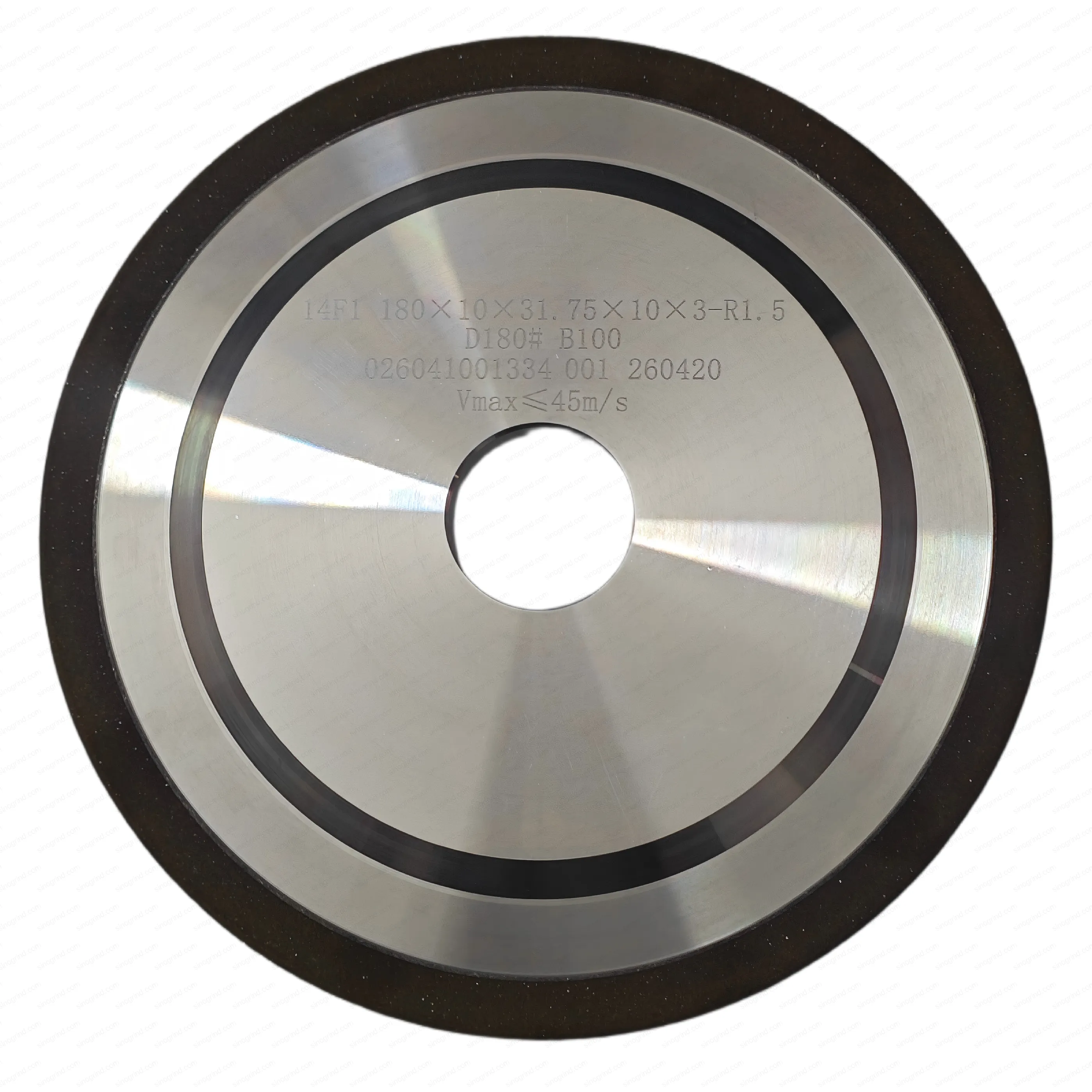 Resin bond diamond grinding wheel for carbide tool grinding
