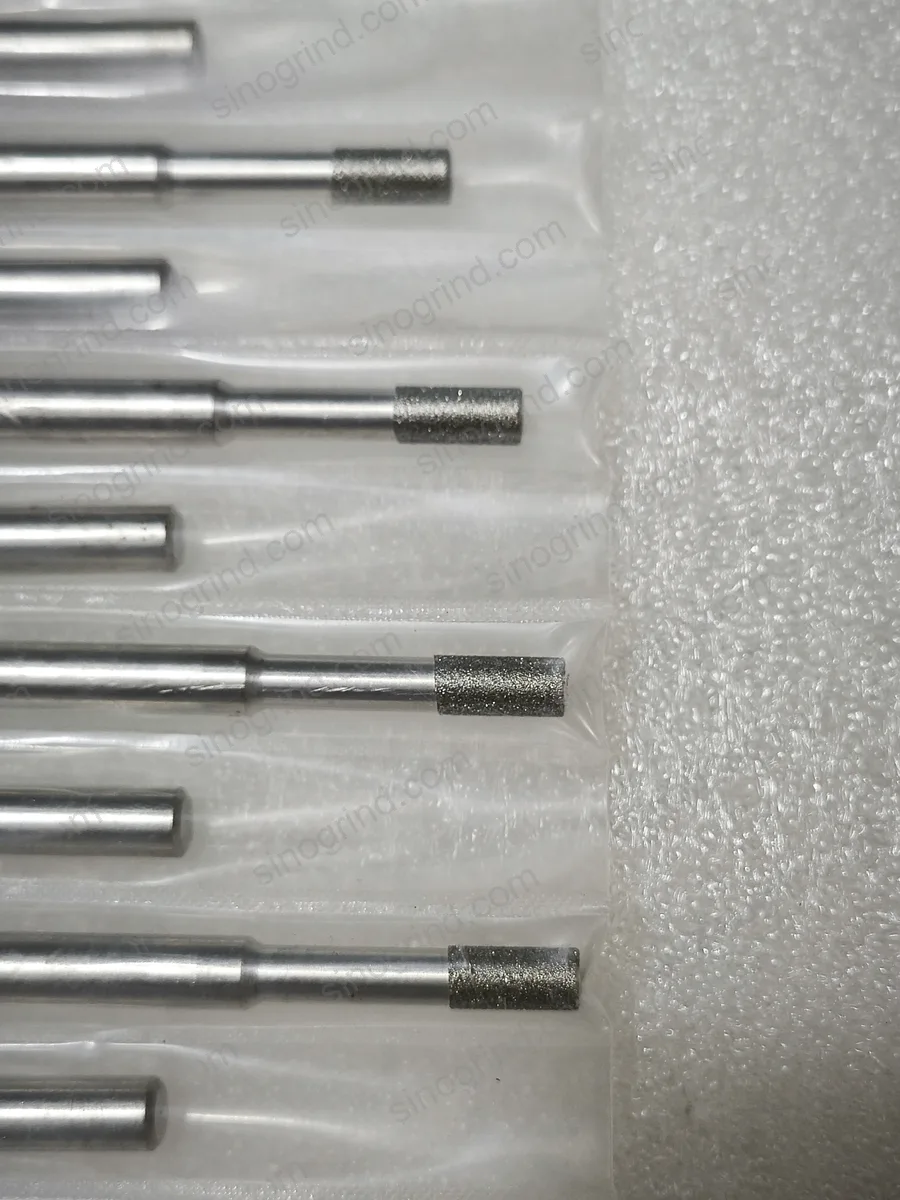 Hastes de Desgaste SinoGrind com Diamante Eletroplacado – Para desgaste de furos e partes internas de carboneto e cerâmica.